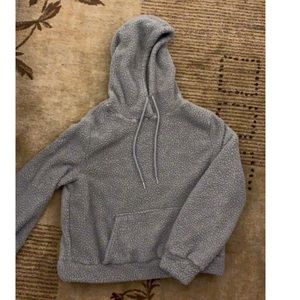 Gray furry sweatshirt ✨